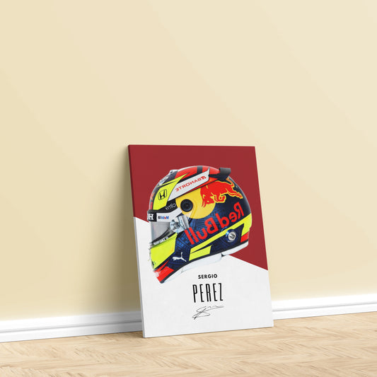 Sergio Perez Helmet Theme Poster/Frame/Canvas - BanterBox