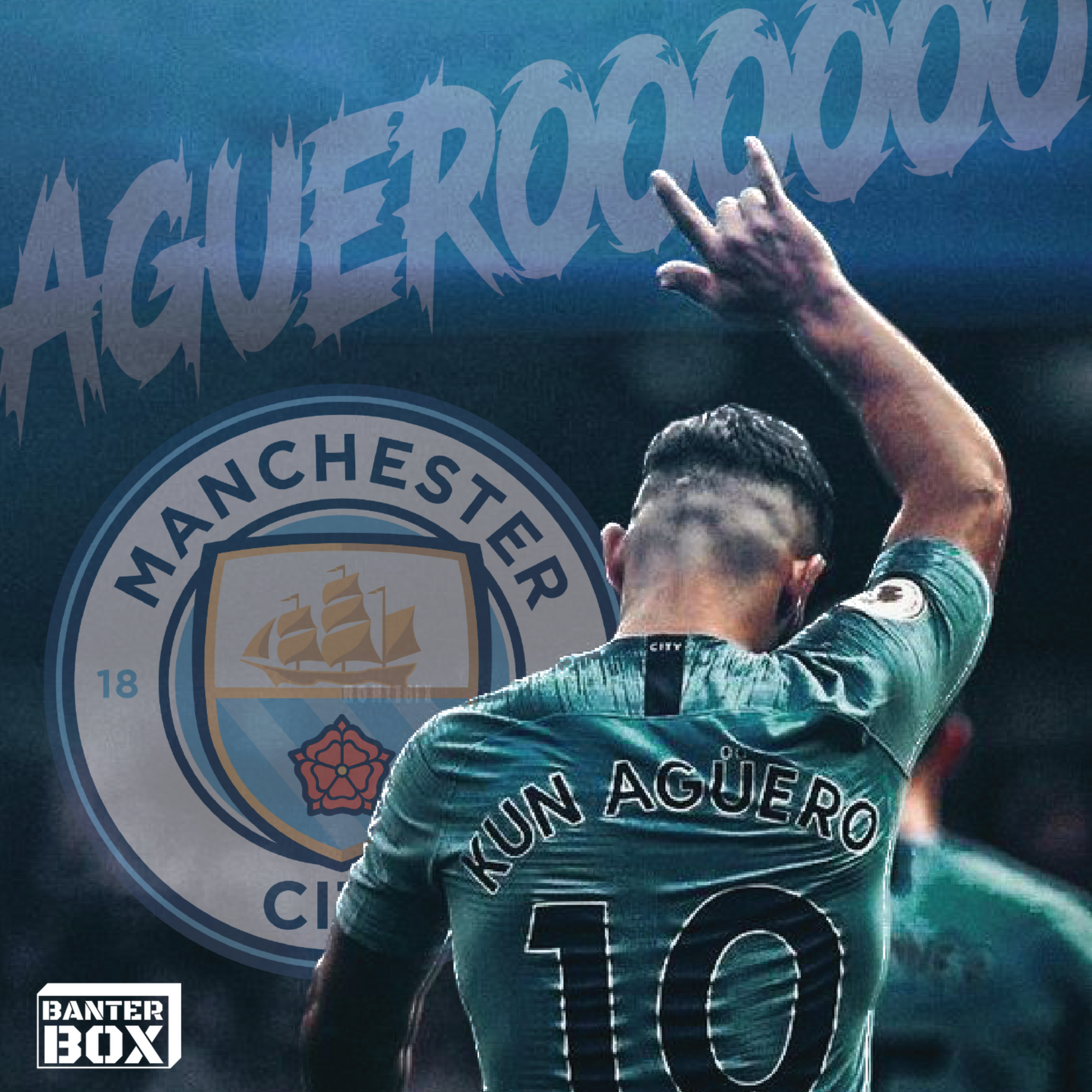 Sergio Aguero Celebration Fridge Magnet Mockup