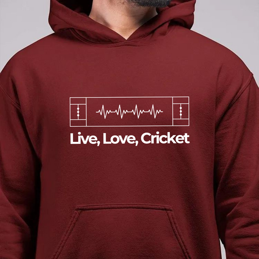 Live, Love, Cricket Unisex Hoodie