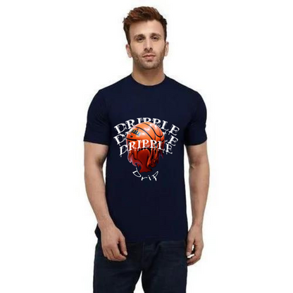 Dribble Drip Basketball Navy blue tshirt