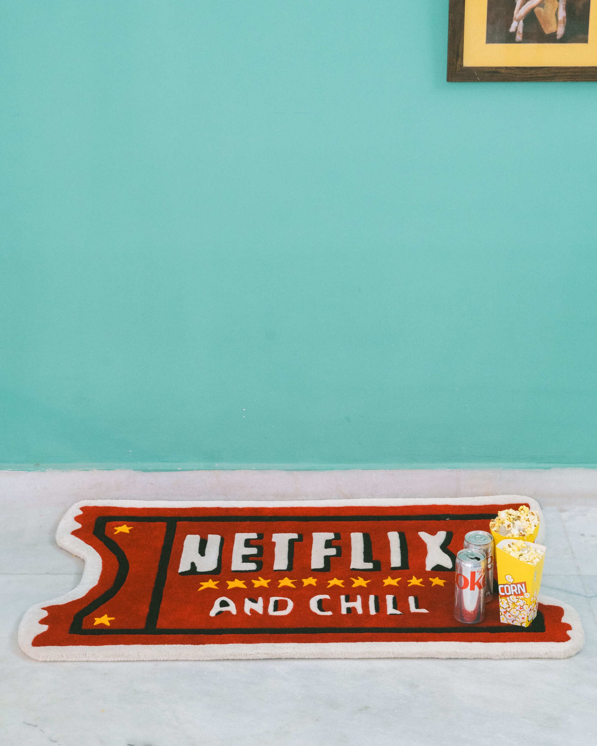 Netflix and Chill Hand-Tufted Rug