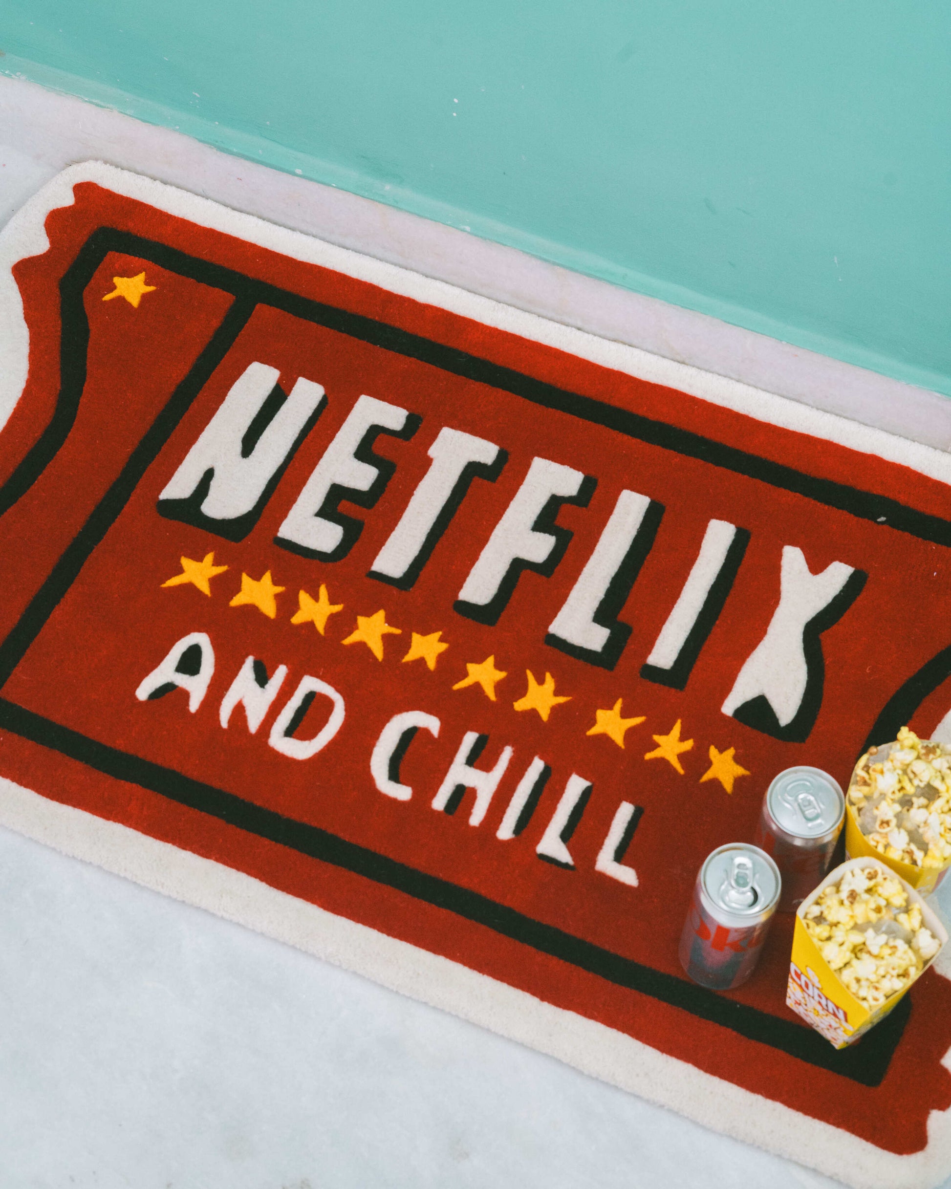 Netflix and Chill Hand-Tufted Rug